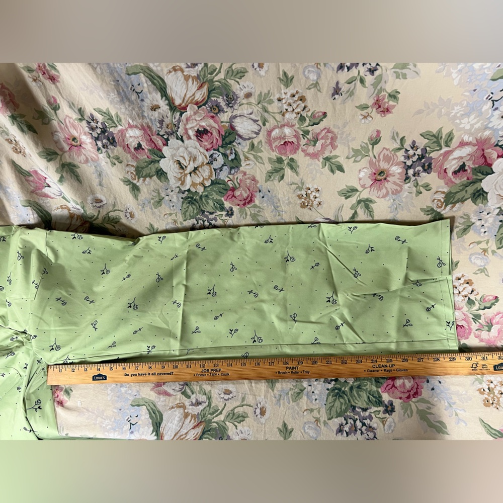 Cider Light Green Floral Trousers - Picture 9 of 11